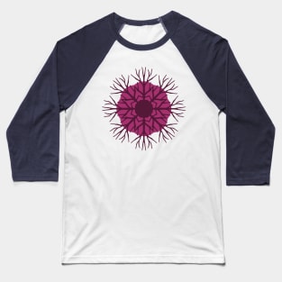 Solid Roots Wreath (Purple Pink) Baseball T-Shirt